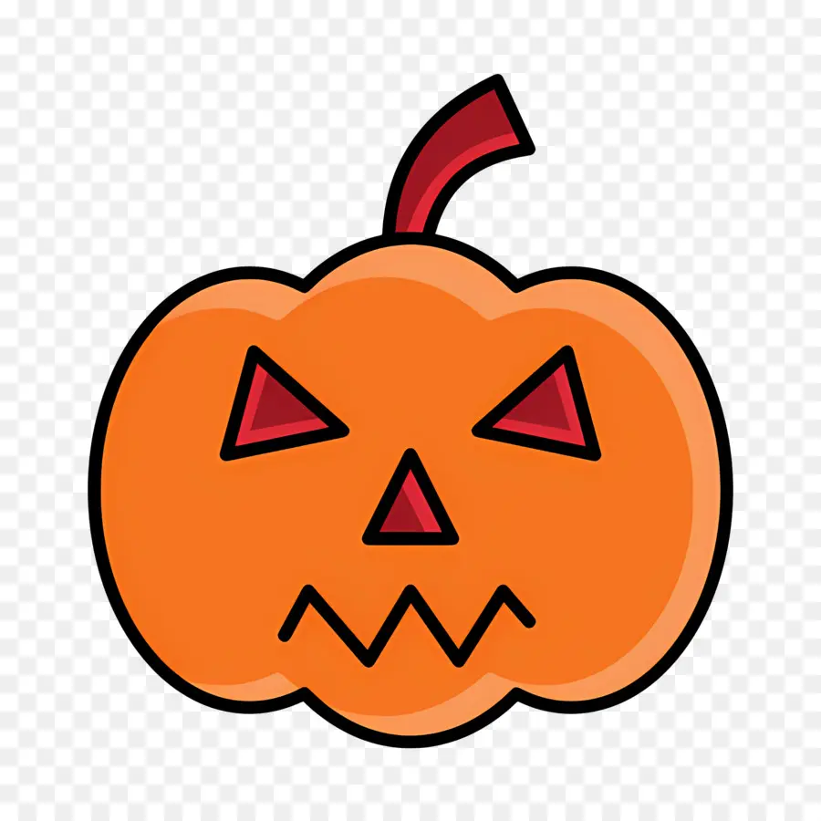 Labu Halloween Yang Menakutkan，Lentera Jack O' Oranye PNG