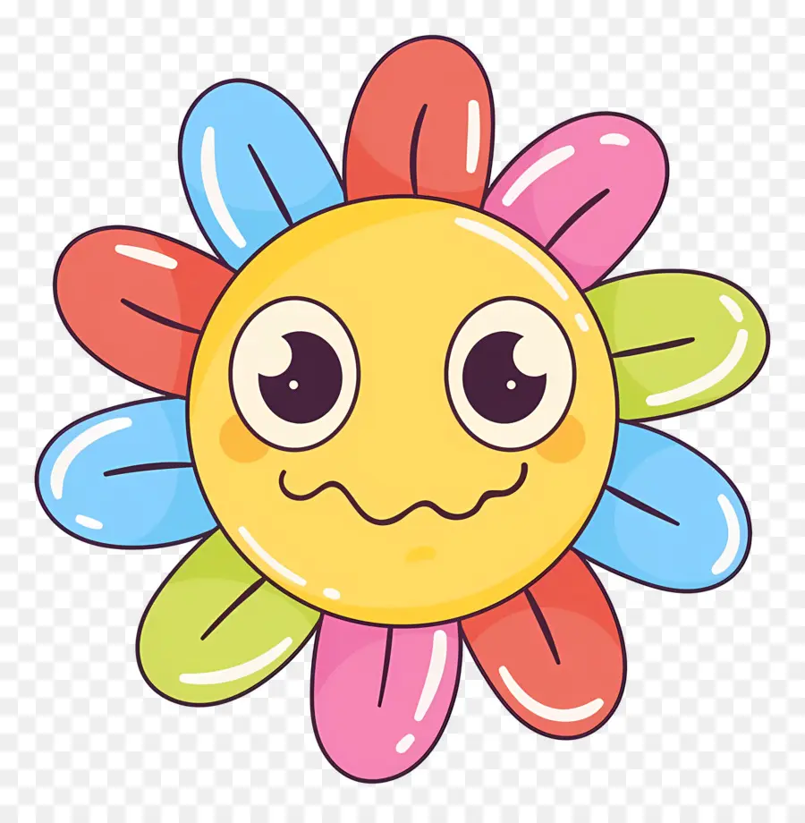 Emoji Bunga，Bunga Lucu PNG