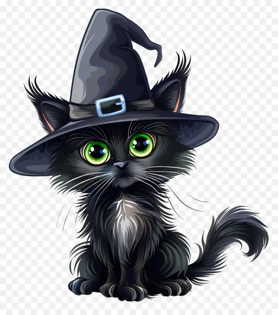 Kucing Halloween，Kucing Hitam PNG