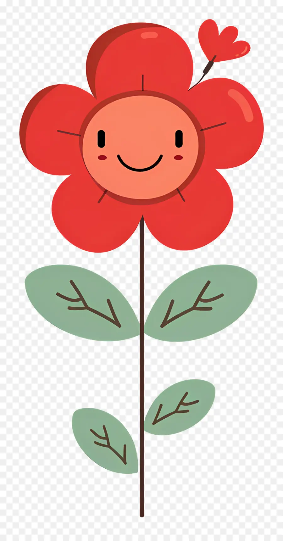 Emoji Bunga，Bunga Merah PNG