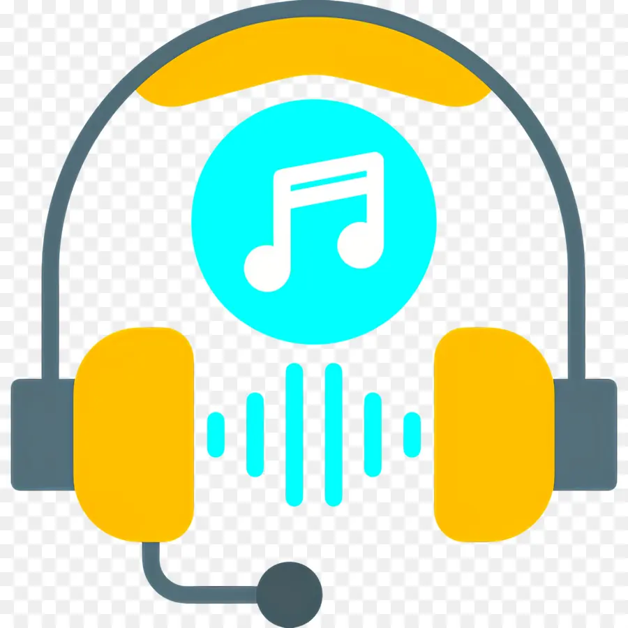 Mendengarkan Musik，Headphone PNG