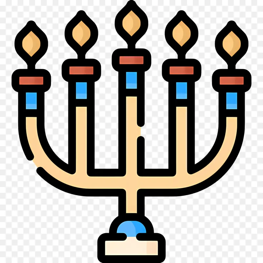 Hanukkah Menorah，Menorah PNG