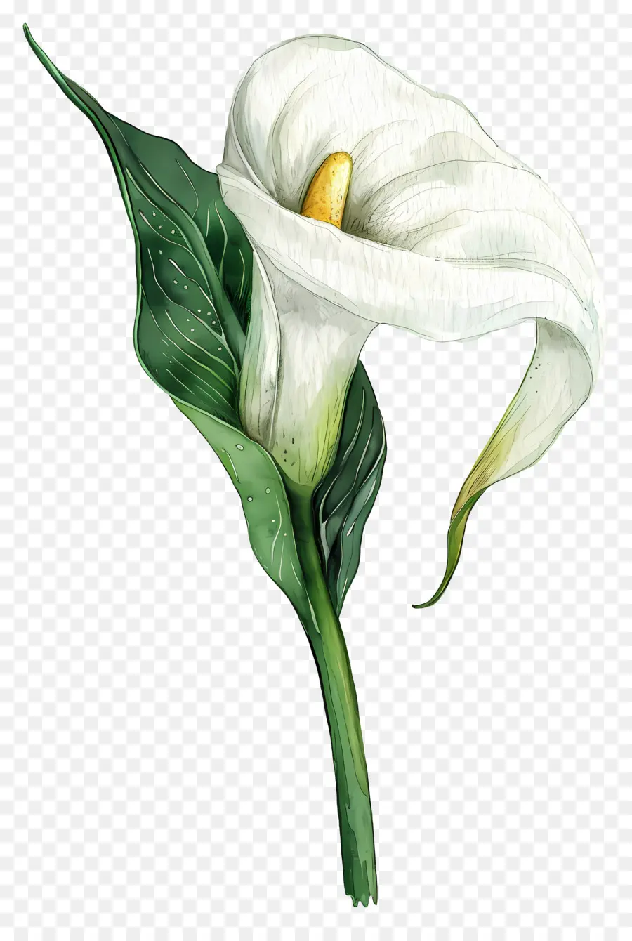 Calla Lily，Calla Lily Putih PNG