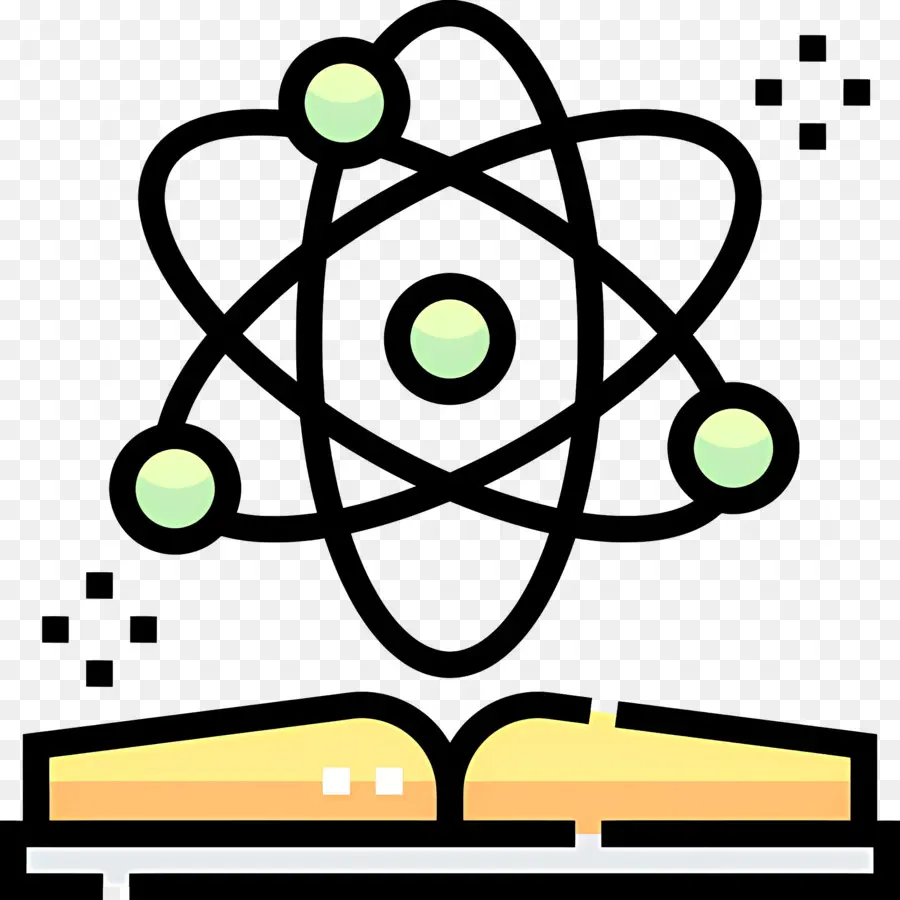 Buku Sains，Atom PNG