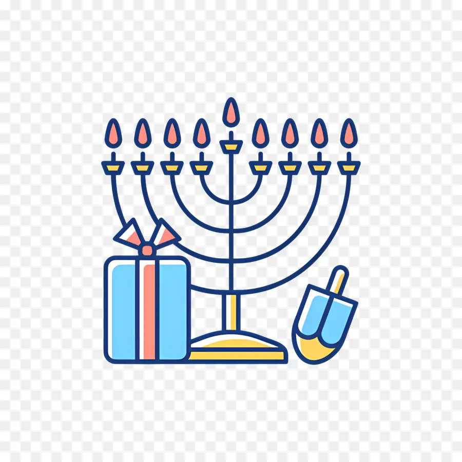 Hanukkah Menorah，Menorah PNG