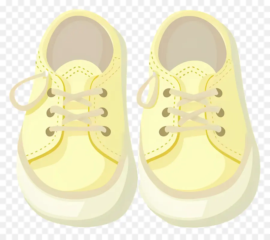 Sepatu Bayi，Sepatu Kuning PNG