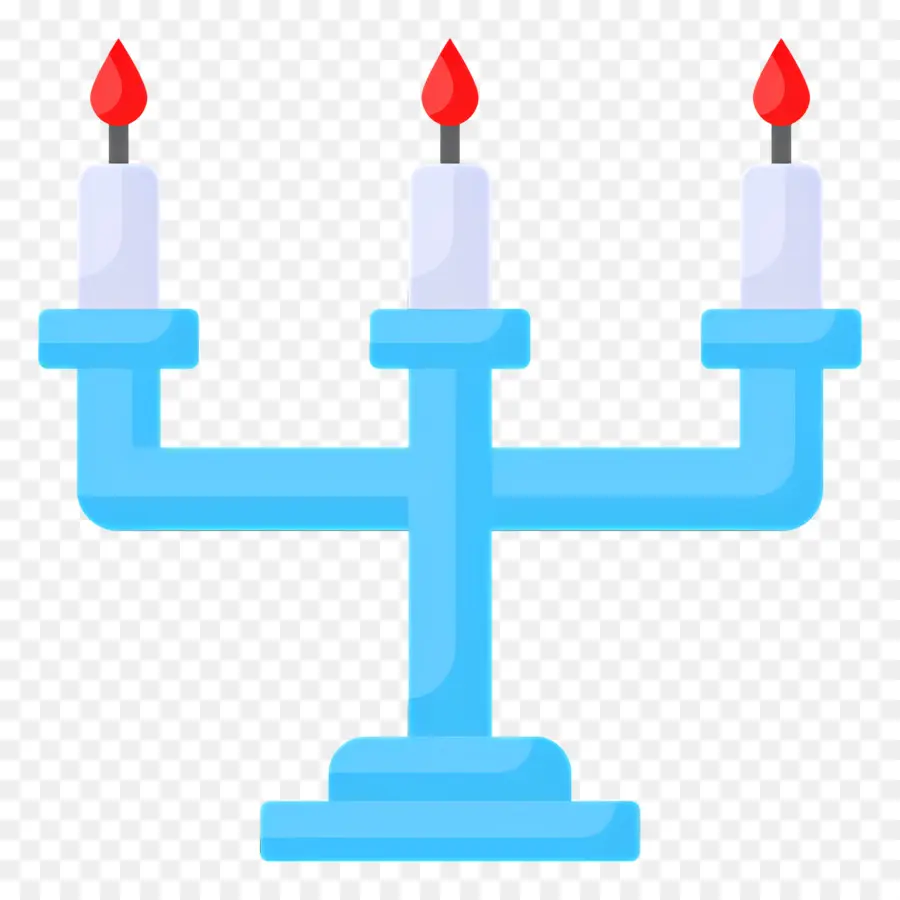 Hanukkah Menorah，Tempat Lilin PNG