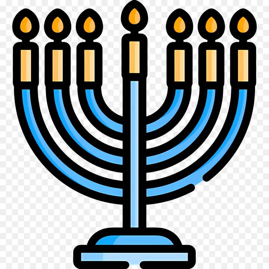 Hanukkah Menorah，Menorah PNG