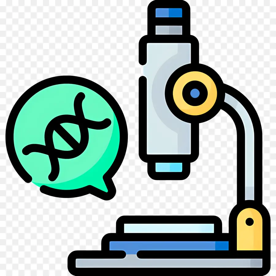 Laboratorium Sains，Mikroskop Dan Dna PNG