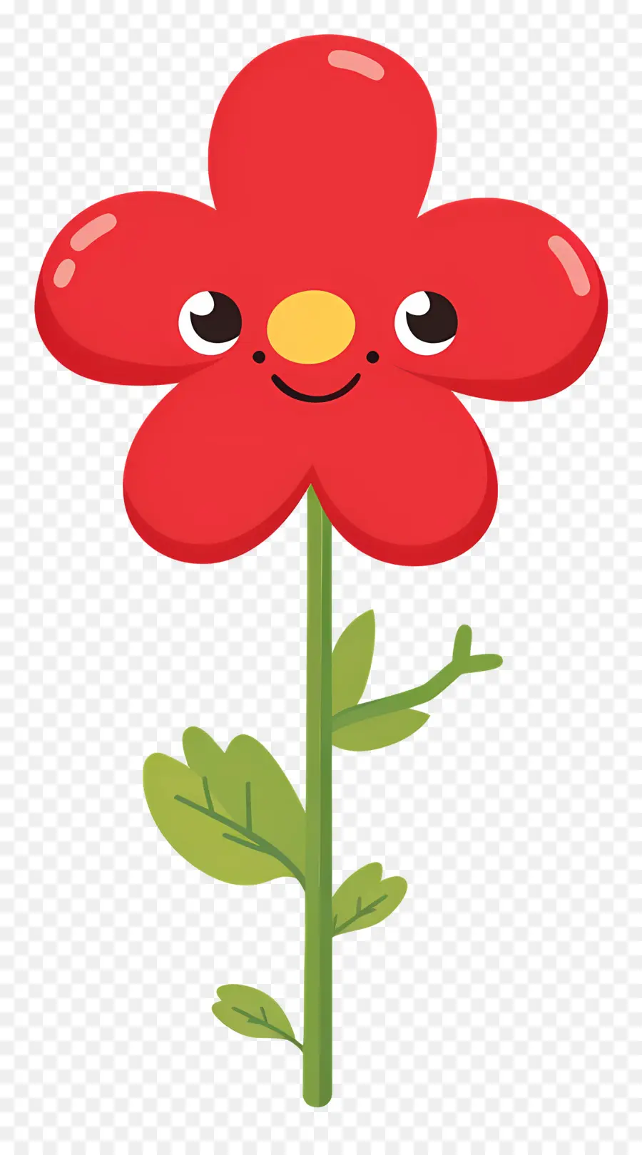 Emoji Bunga，Bunga Merah PNG