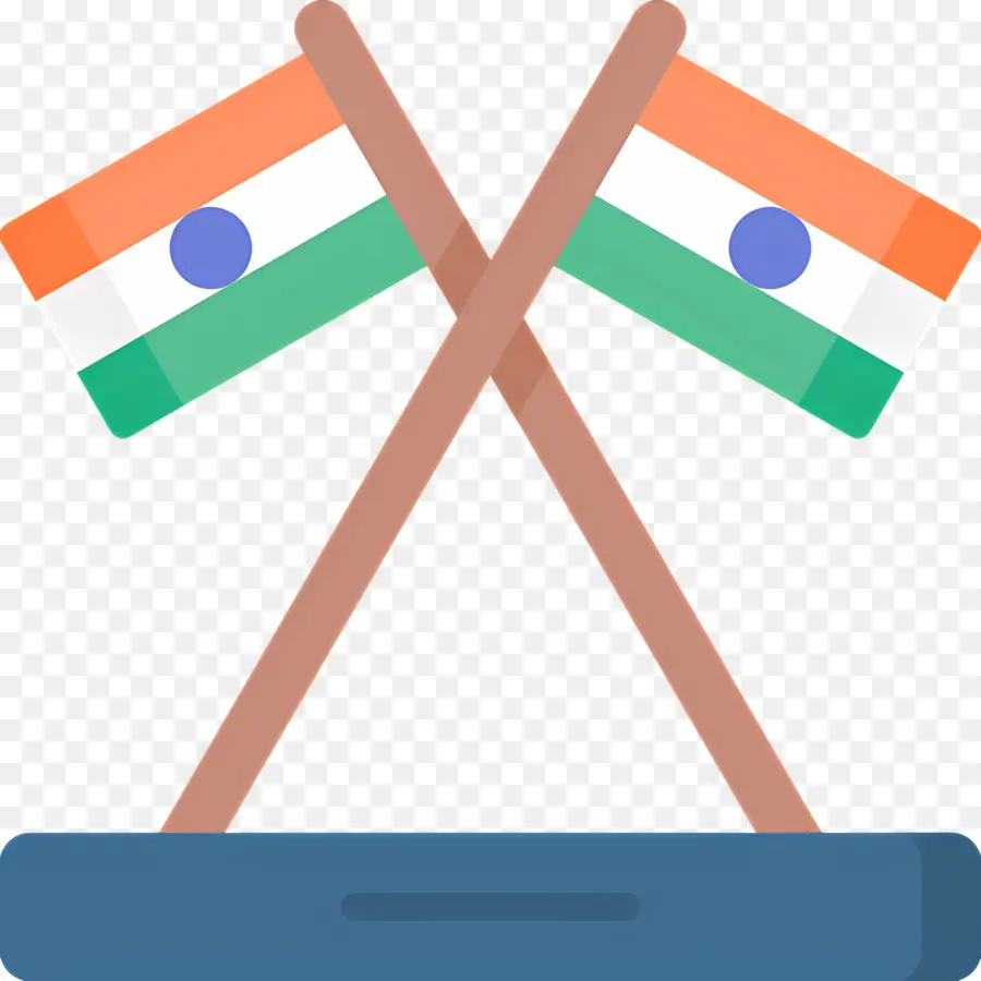 Bendera India，Bendera Bersilang PNG