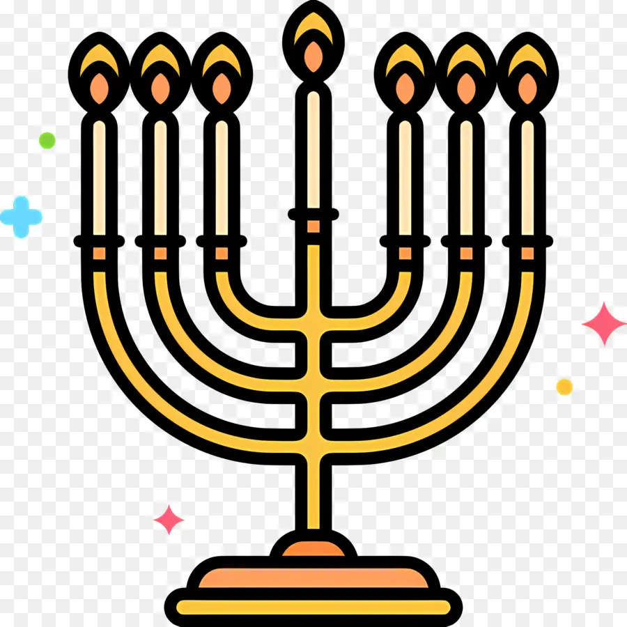 Hanukkah Menorah，Menorah PNG