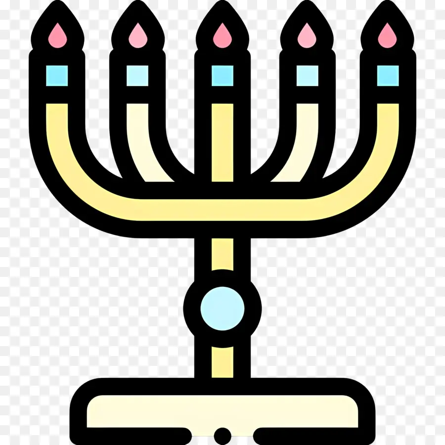 Hanukkah Menorah，Menorah PNG