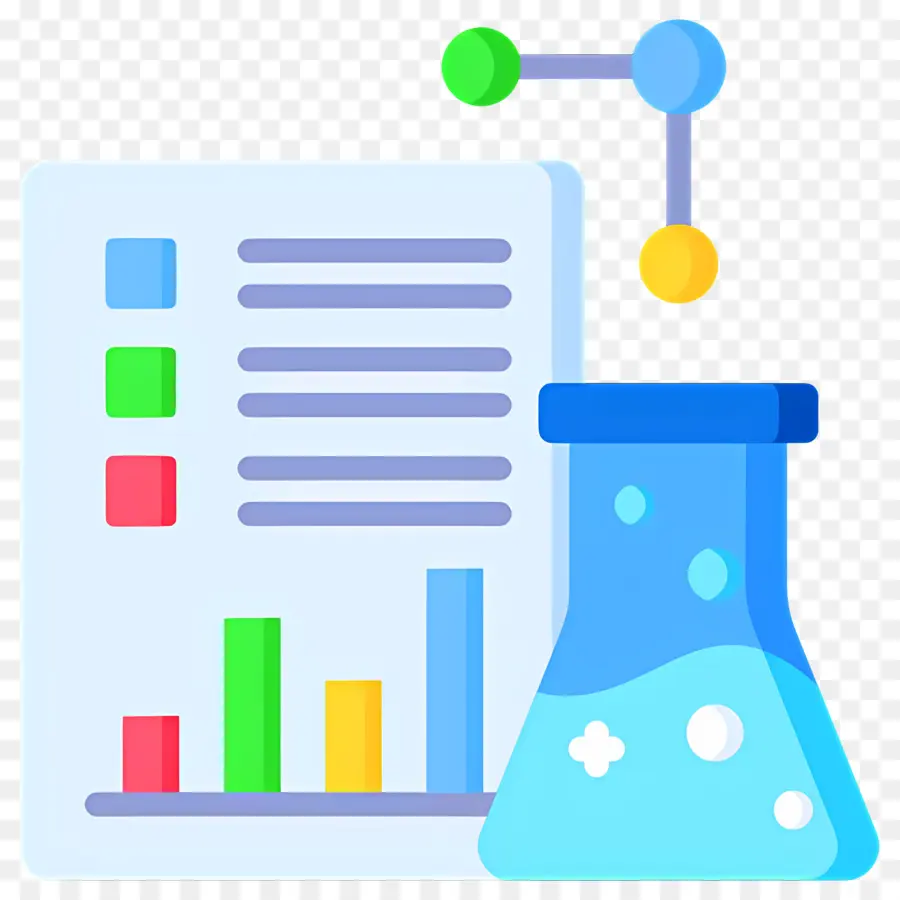 Laboratorium Sains，Gelas Beaker Dan Bagan Data PNG