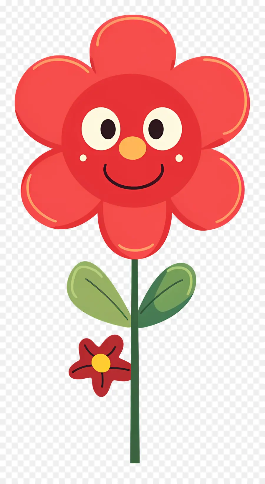 Emoji Bunga，Bunga Merah PNG