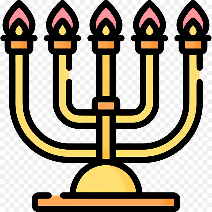 Hanukkah Menorah，Menorah PNG