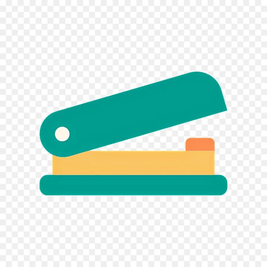 Stapler，Stapler Hijau Dan Kuning PNG