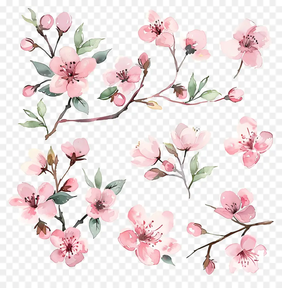 Bunga Sakura，Bunga PNG