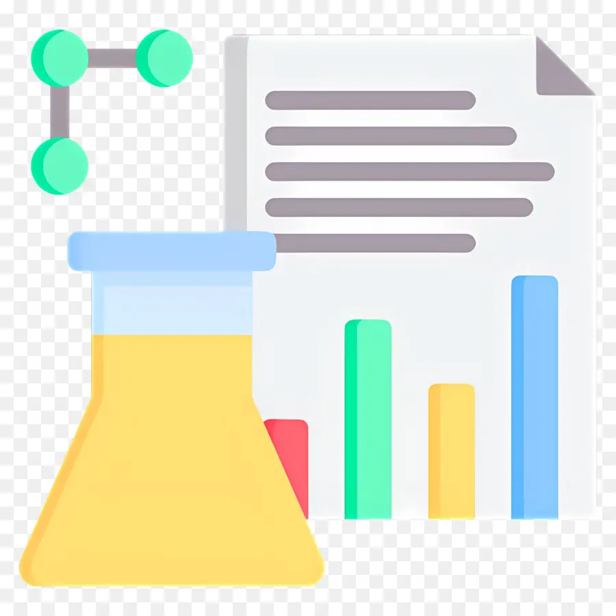 Laboratorium Sains，Gelas Beaker Dan Bagan Data PNG