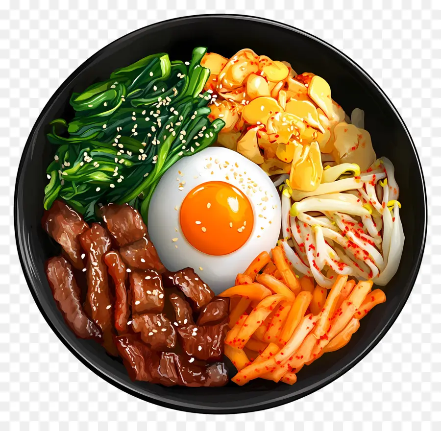 Bibimbap Korea，Bibimbap PNG