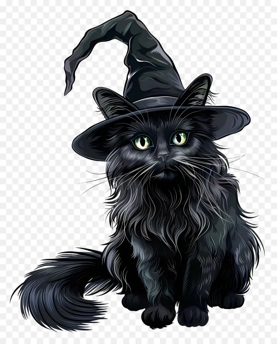 Kucing Halloween，Kucing Hitam PNG