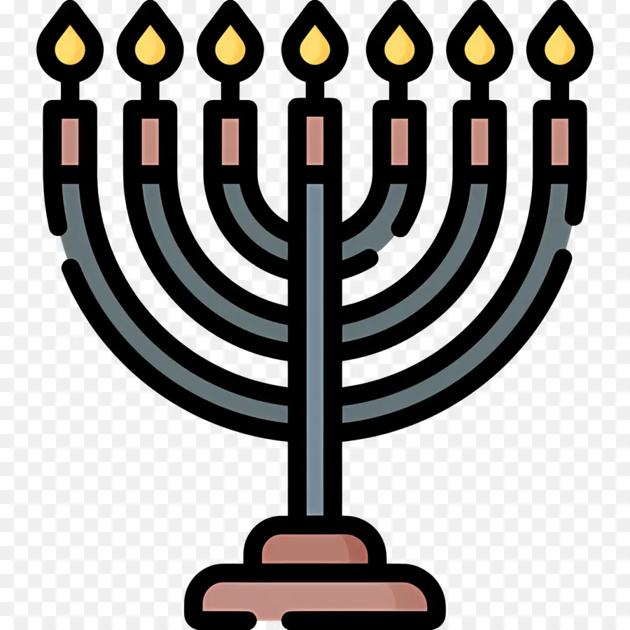 Hanukkah Menorah，Menorah PNG