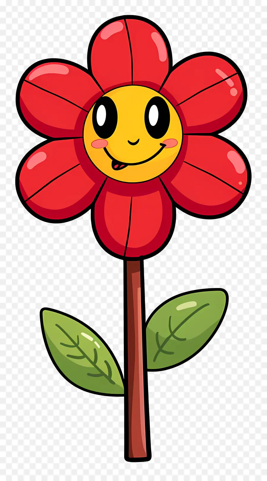 Emoji Bunga，Bunga Merah PNG