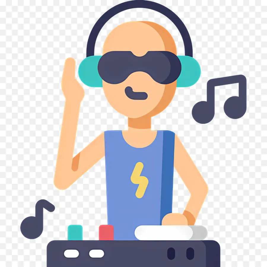 Musik Dj，Dj Dengan Headphone PNG