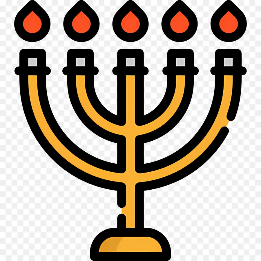 Hanukkah Menorah，Menorah PNG