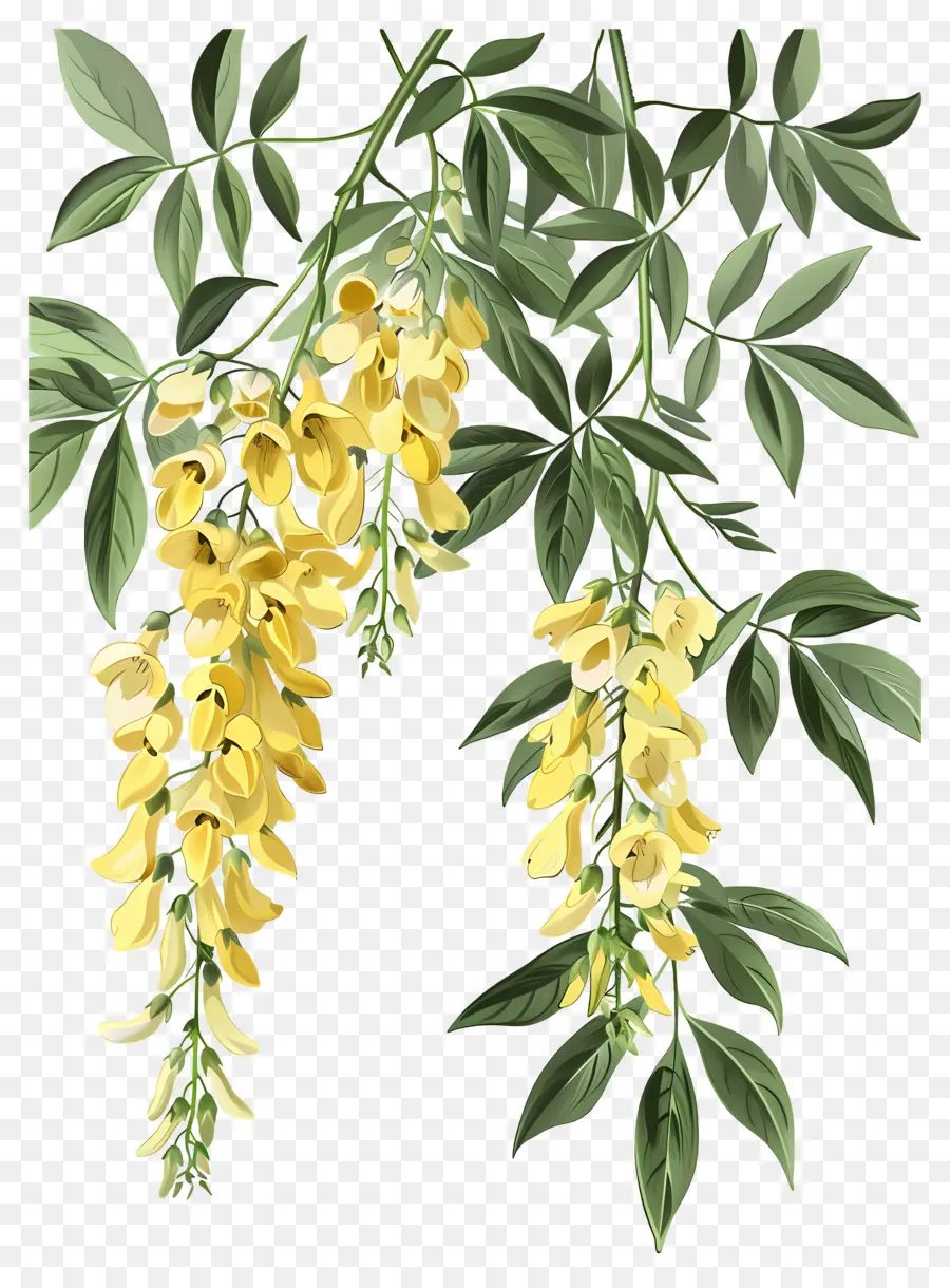 Bunga Laburnum，Bunga Kuning PNG