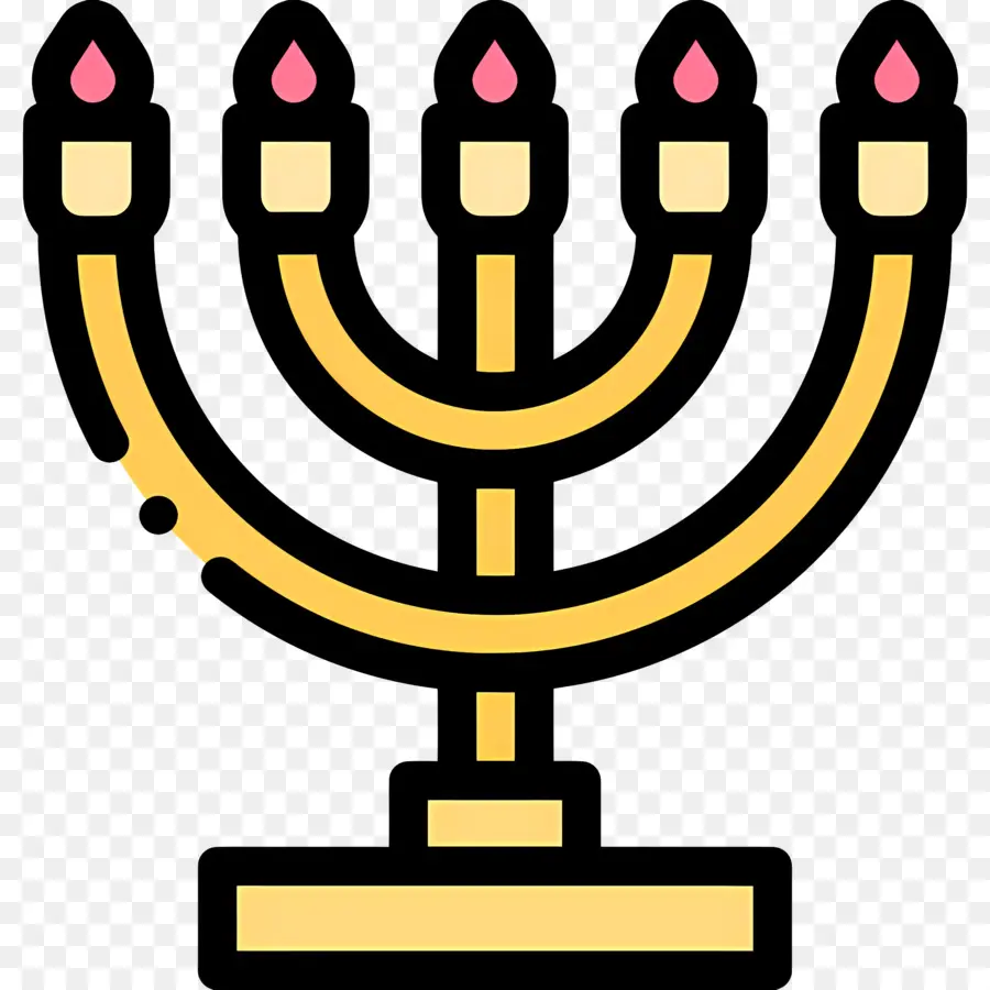 Hanukkah Menorah，Menorah PNG