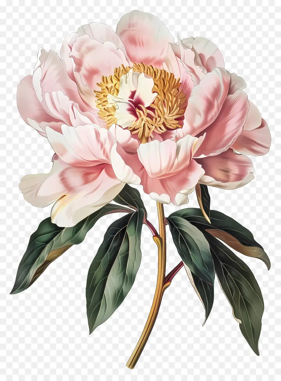 Bunga Peony，Peoni PNG