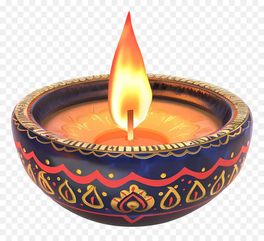 Lilin Diwali，Lilin Bunga PNG