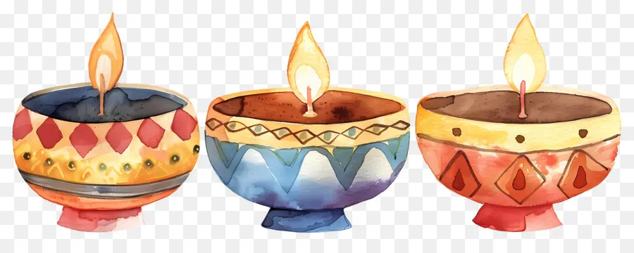 Diwali Diya，Lampu Hias PNG