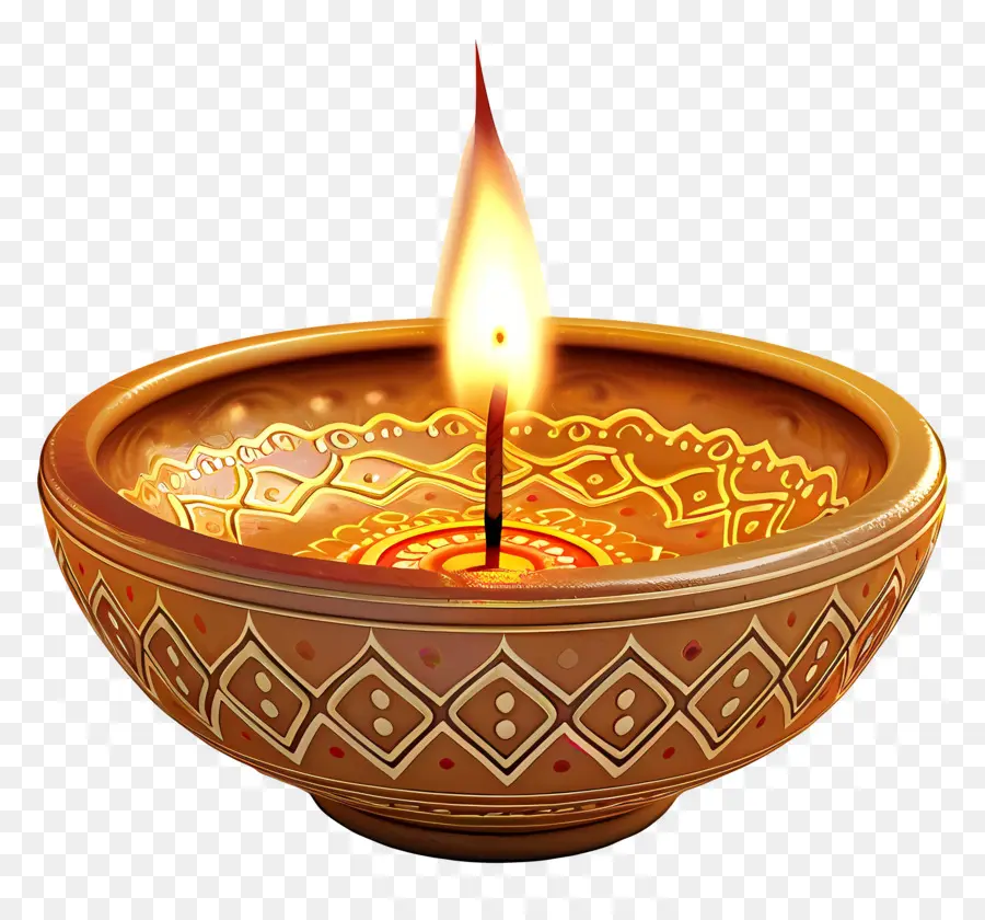 Lilin Diwali，Lilin Bunga PNG