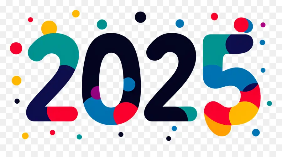 Logo 2025，Penuh Warna 2025 PNG