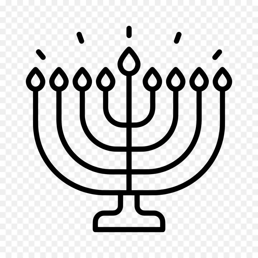 Hanukkah Menorah，Menorah PNG