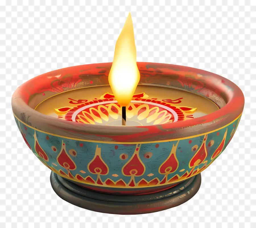 Lilin Diwali，Lilin Hias PNG