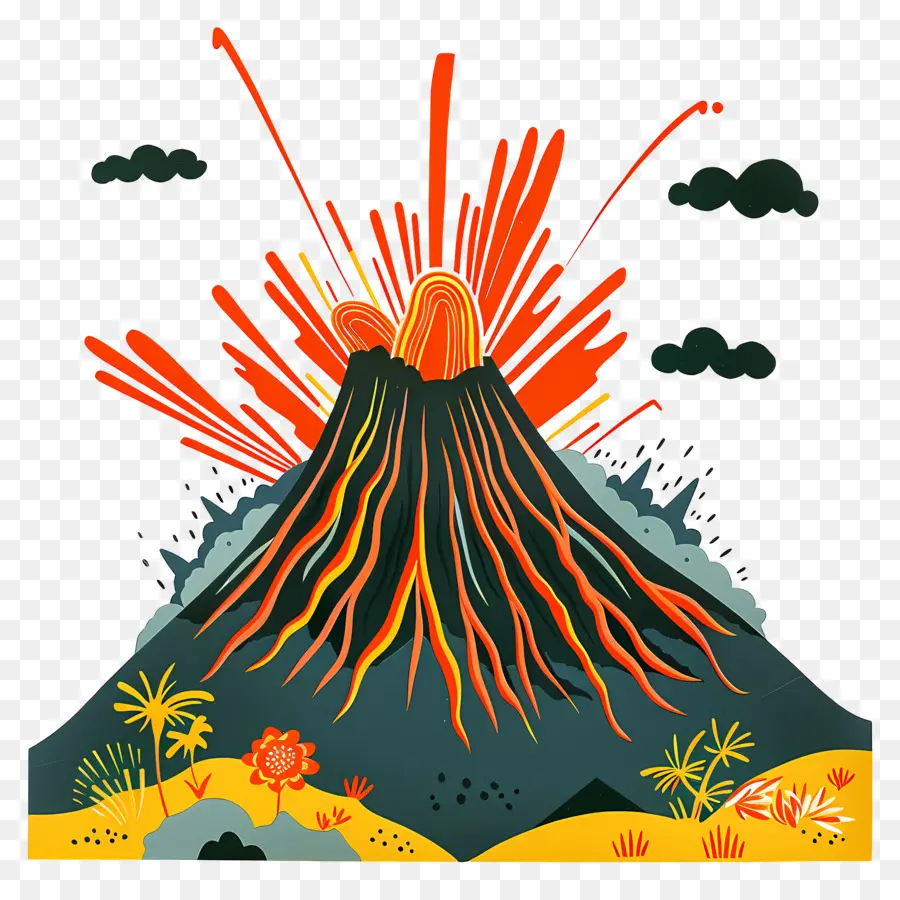 Latar Belakang Alam，Gunung Berapi Yang Meletus PNG