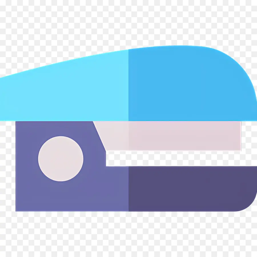 Stapler，Stapler Biru PNG