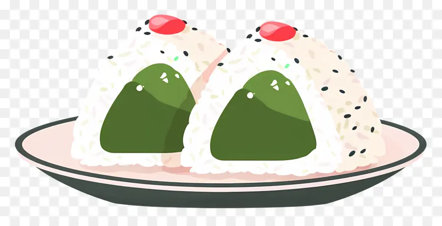 Umeboshi Onigiri，Bola Nasi PNG