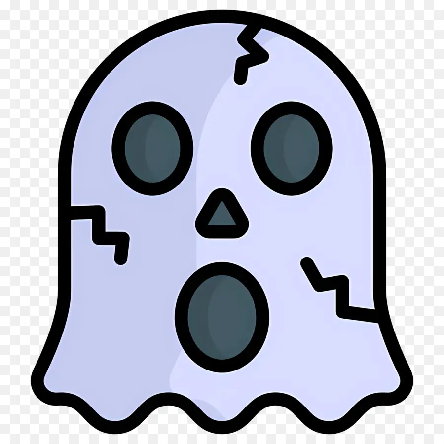 Hantu Halloween，Hantu Retak PNG