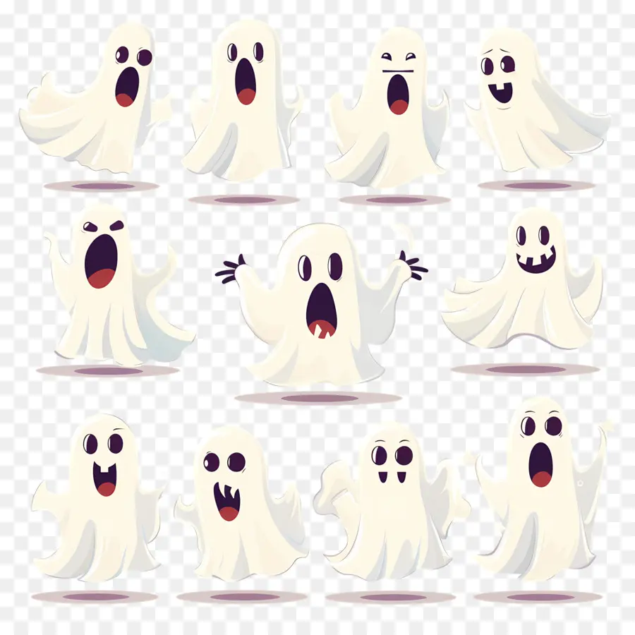 Hantu Halloween，Ekspresi Hantu PNG