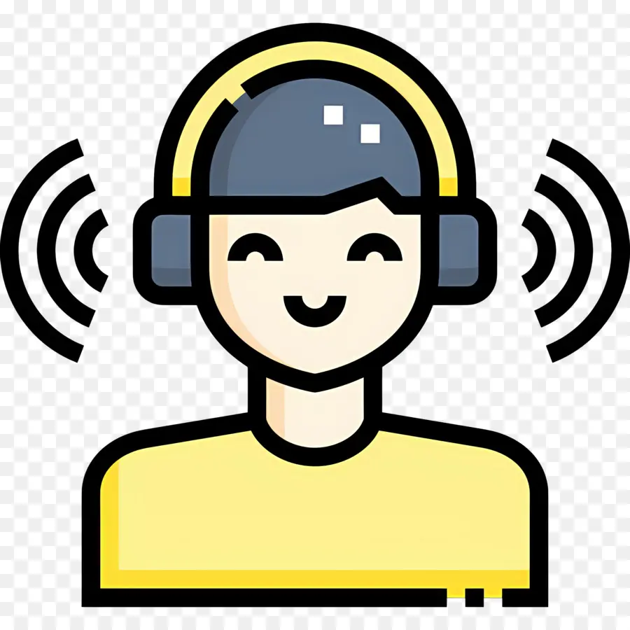 Mendengarkan Musik，Headphone PNG