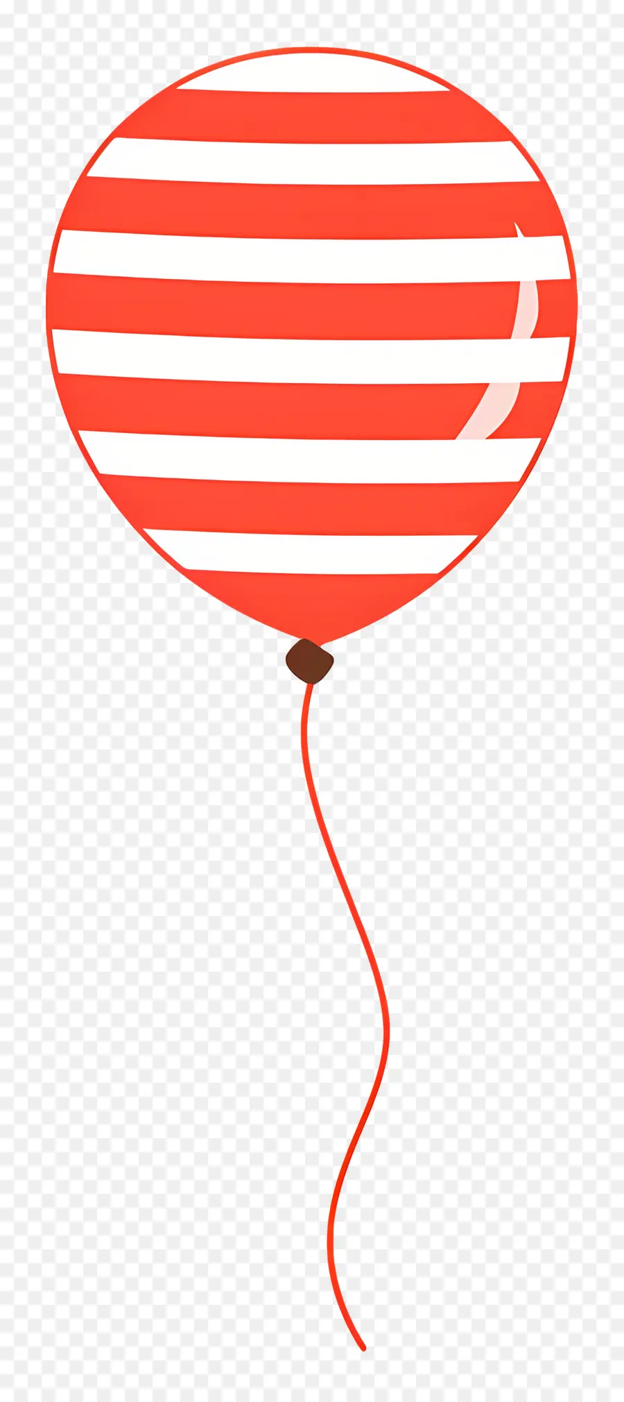 Balon Tunggal，Balon Bergaris PNG