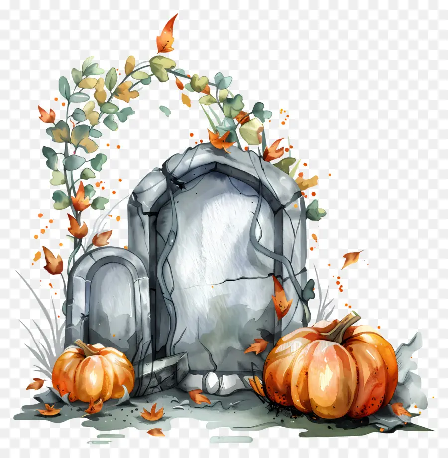 Nisan Halloween，Kuburan Labu PNG