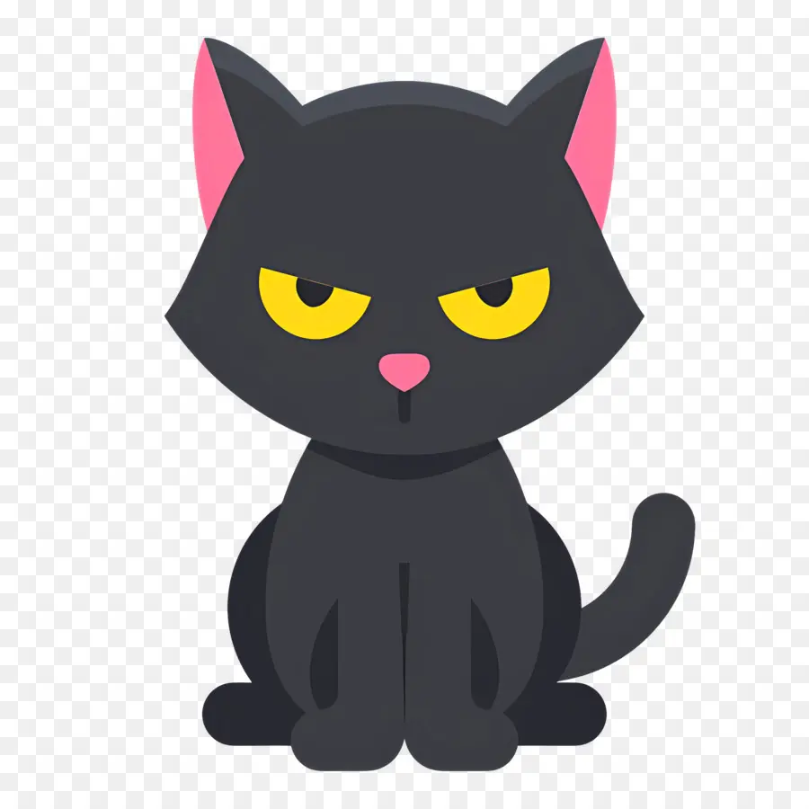 Kucing Hallowen，Kucing Hitam PNG