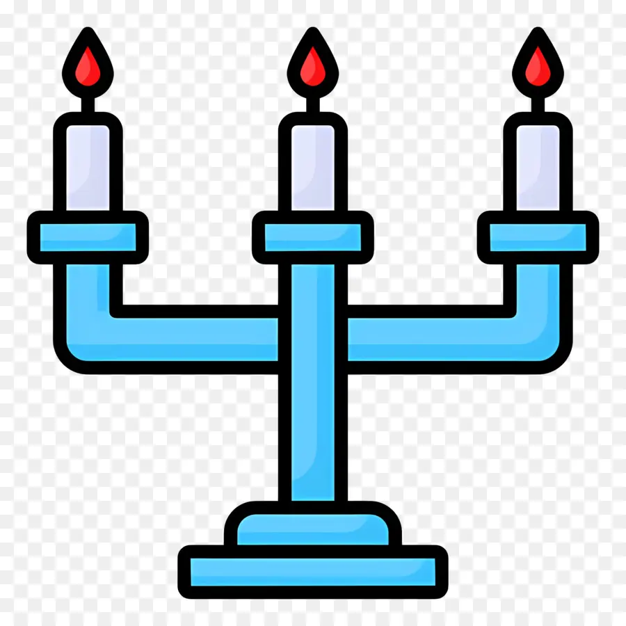 Hanukkah Menorah，Tempat Lilin PNG