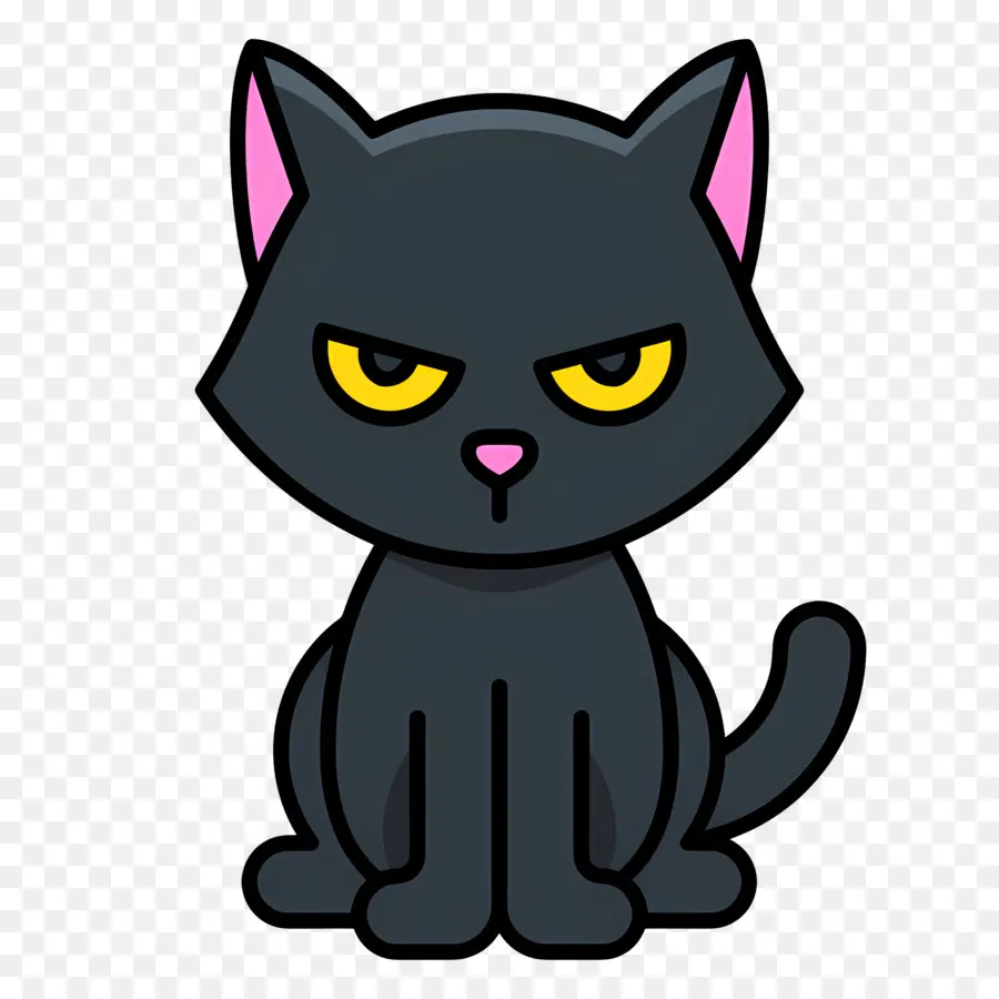 Kucing Hallowen，Kucing Hitam PNG