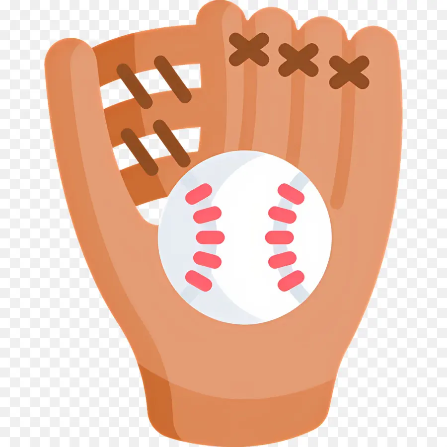 Sarung Tangan Bisbol，Sarung Tangan Baseball Dengan Bola PNG